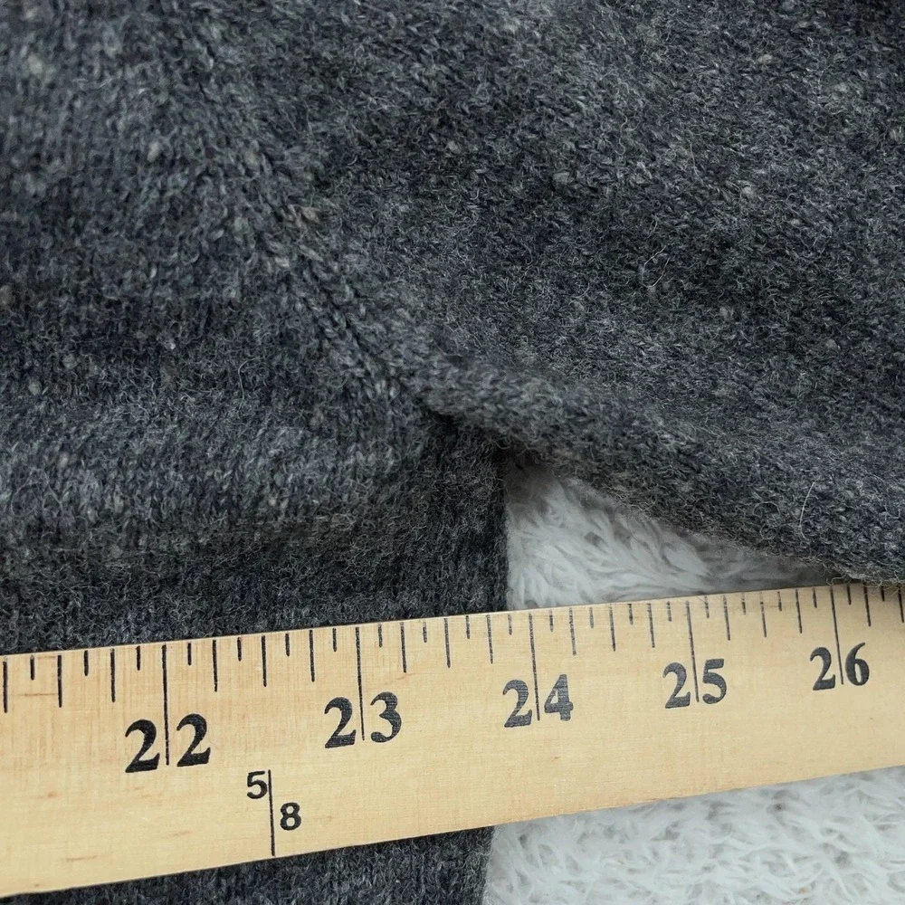 Woolrich Sweater FITS XL Gray Half Zip Pullover Wool Blend‎
